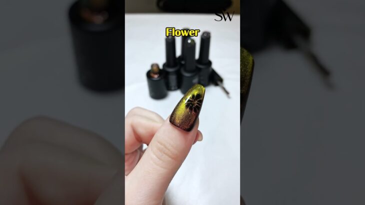 Cat Eye Design, Galaxy Collection #nails #nailart #solwink #cateyegel