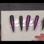 Purple Batwing Nail Designs #nails #naildesigns