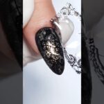 A bewitching cat-eye lace look for spooky season 🖤#melodysusie #nails #nailart #nailtech #nailtools
