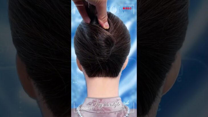 Simple Details, Beautiful Results ✨ Would You Try This?    #easyhairstyle #updo #hairinspo
