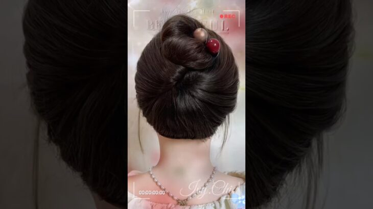 A Hairstyle That Makes the Whole Look Feel Different ✨    #updo #hairinspiration #hairstyleideas