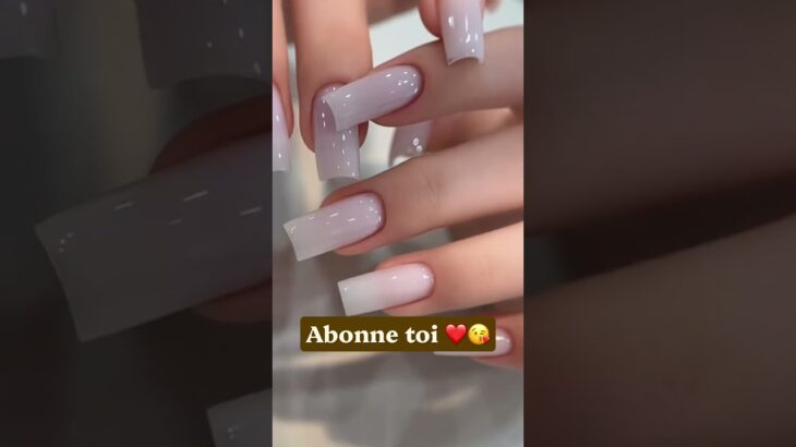 Pose en gel milky white simple et efficace ❤️ #ongles #nails