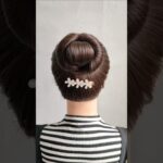 Elegant top up round Juda Hairstyle with Bobby Pins #shorts